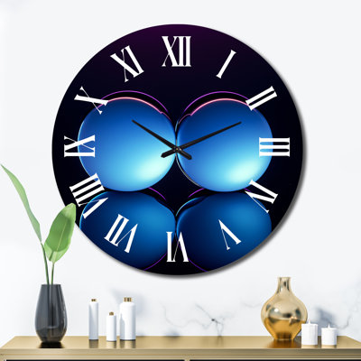 Horloge murale en métal