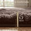Luxurious Brown Fluffy  Shag Area Rug - Ultra Soft High Pile Fluffy Carpet for Living Room-1184785229