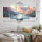 Desert Stream Beauty - Landscapes Canvas Print - 5 Panels