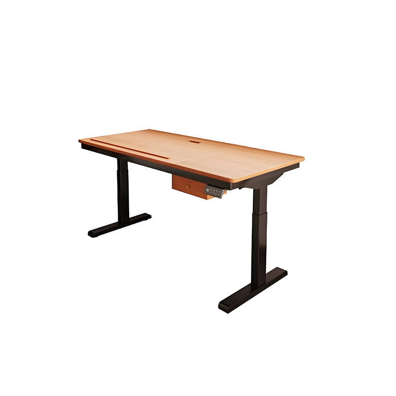 Bureau inclinable électrique en bois massif 70,87 "et hauteur réglable, H 46,85 po x l 70,87 po x P 29,53 po