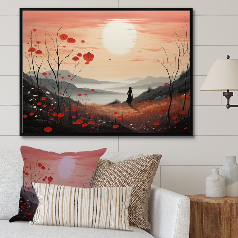 «Meadow Mystic Wilderness I» sur toile, Cadre flottant noir, H 24 po x l 32 po x P 1 po