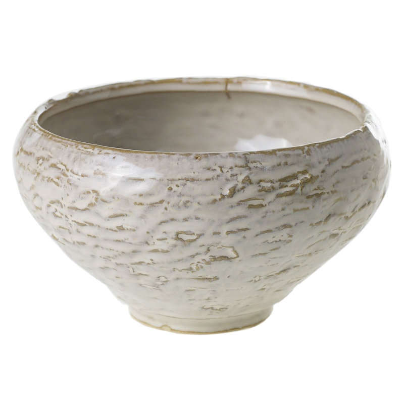Alparslan Handmade Ceramic Pot Planter, 4" H x 7" W x 7" D
