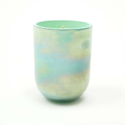 Bougie en cire parfumée Pastel Glow - Bougie bleue élégante et aromatique pour la maison et le bureau
