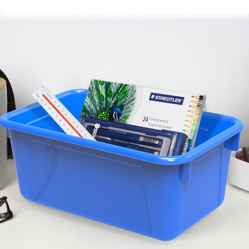 Petit bac Storex, couleurs assorties, ensemble de 5