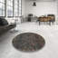 Tapis décoratif olive foncée abstraite-947889289