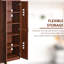 Armoire de cuisine 63 "à 2 portes avec 5 tablettes et 2 tablettes réglables, brun pour un espace soigné, armoire personnalisable