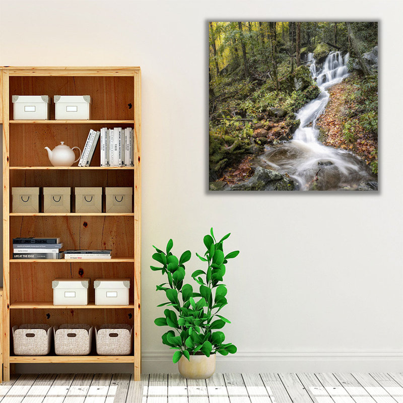 Roadside Falls - reproduction d'art sur toile, H 12 po x l 12 po
