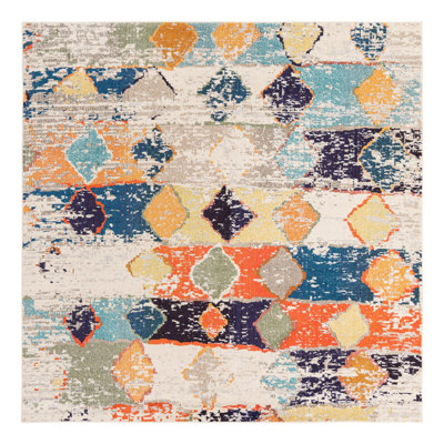 Washable Abstract Indoor Rug