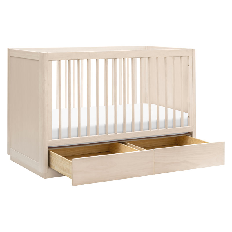 Bento 3-in-1 Convertible Crib with Storage, Washed Natural
