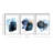 Elegant Decorative Framed MDF Painting Set (3 Pieces), Navy Blue, Blue, Mink & White | 100% MDF Art (Thickness: 0.1 in) & 100% Wooden Frame (Thickness: 0.9 in), Perfect for Home Décor & Contemporary Spaces, 15.0 x 20.9 inches Each