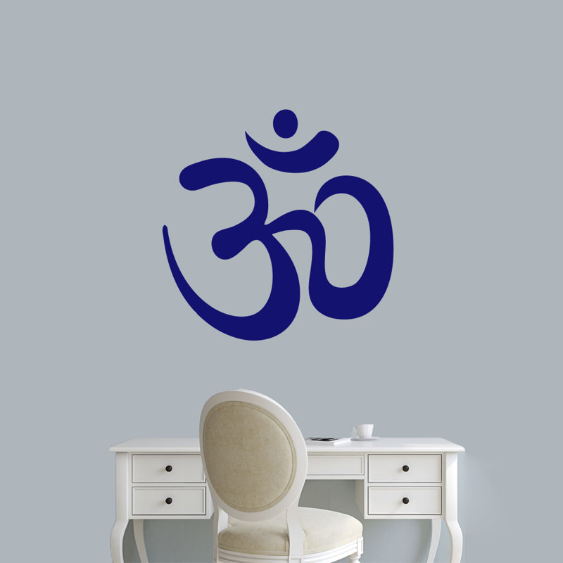 Adhésif décoratif Om, Bleu marine