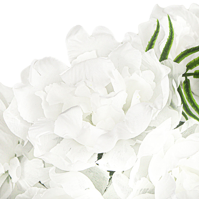 Buisson de pivoines artificielles, Blanc
