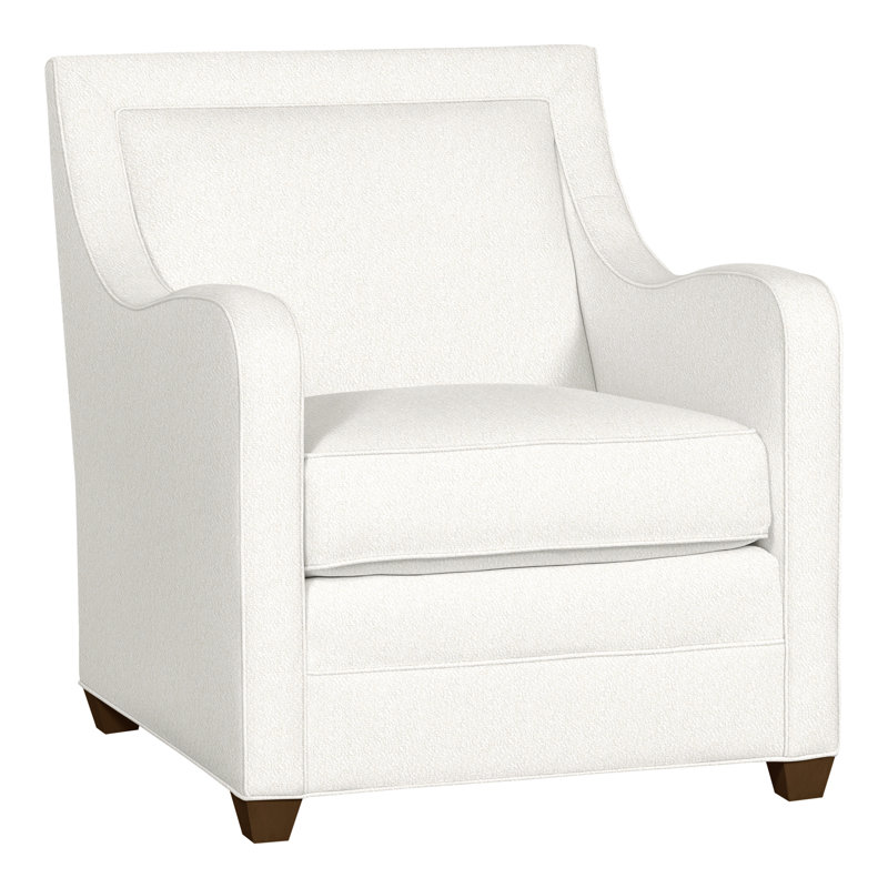 Haden Upholstered Armchair, Havana, Kennelly Snow