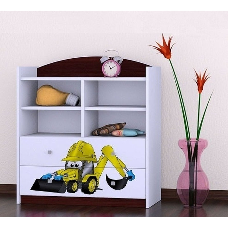 Ashlyn 96 cm H X 86 cm W Kids Cube Bookcase, Wenge