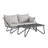 Teddi 2 - Person Sofa Set with Cushion and Table-599407548