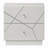 Contemporary High Gloss White 2-drawer Bedside Nightstand With Embossed Line Detailing | Gift Idea