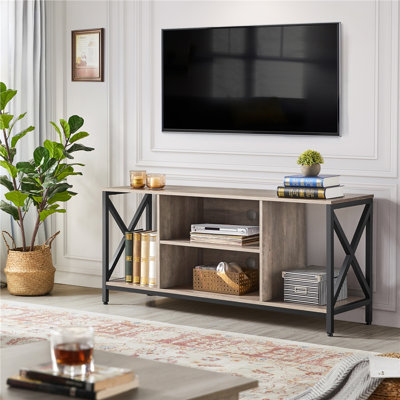 55" Wood TV Stand for 65 inch TV for Living Room by 17 Stories