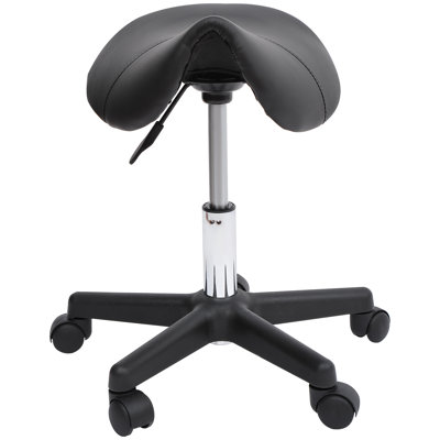 Latanga Leather Height Adjustable Active Stool by Inbox Zero