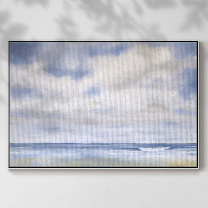 " The Wave ", 27" H x 41" W x 2" D, White