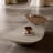 Shaped rotating creative end table