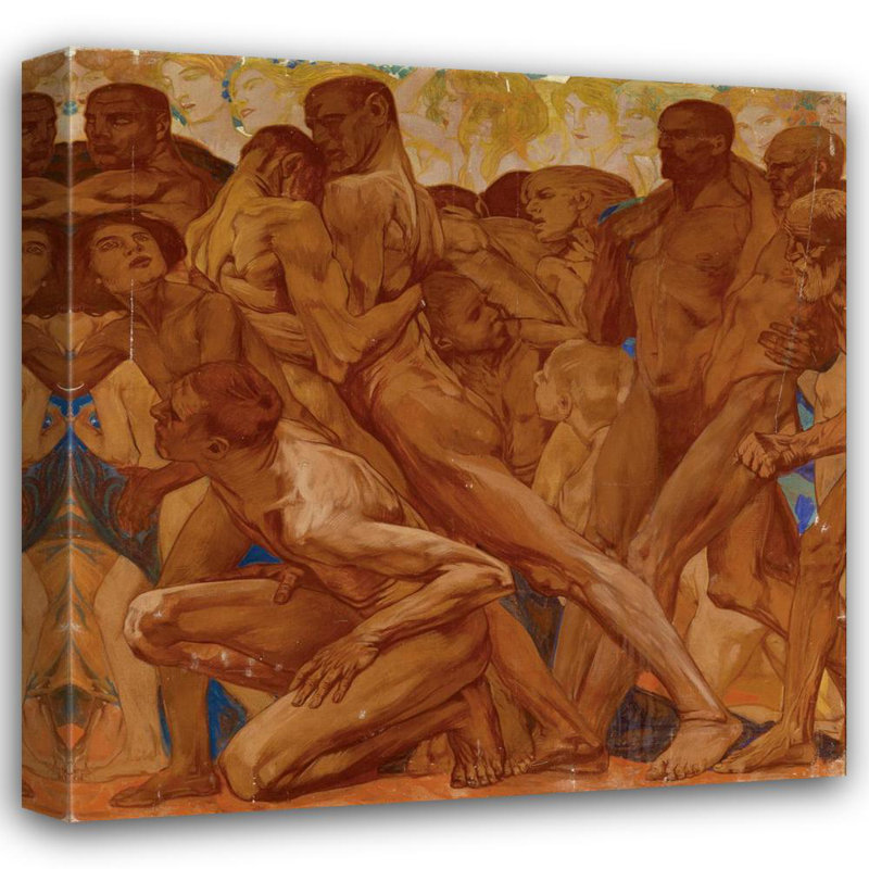 "Fugato from the Cycle Rhythms" by  Otto Friedrich - Gallery Wrap Canvas Wall Art, 24" H x 17" W