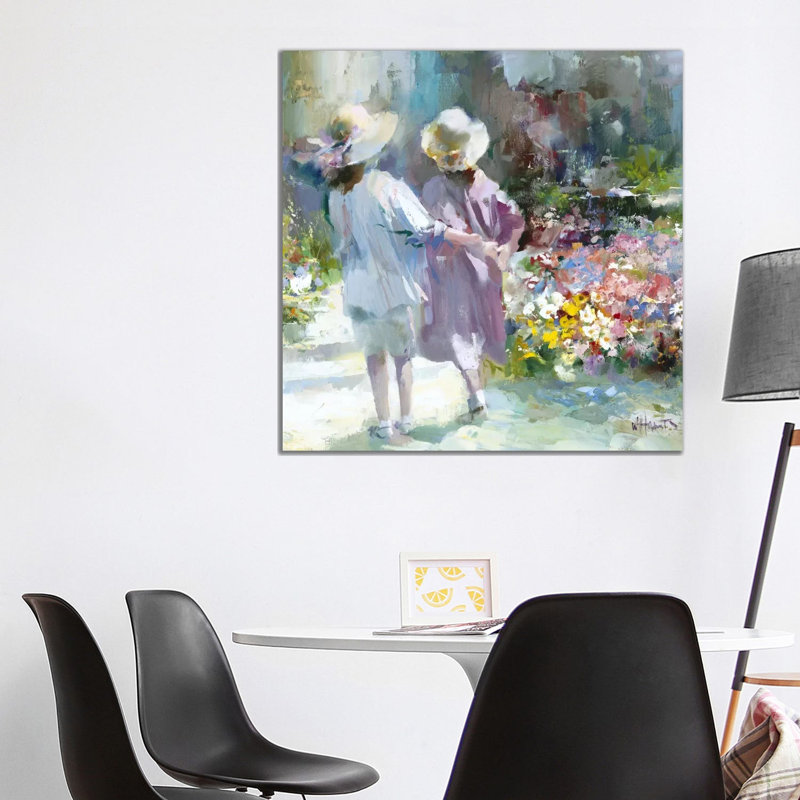 Girls by Willem Haenraets - Wrapped Canvas Painting, 93.98 cm H x 93.98 cm W x 1.91 cm D
