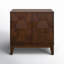 Armoire d'appoint rectangulaire en bois manufacturé et à 2 portes Isabele-1287184493
