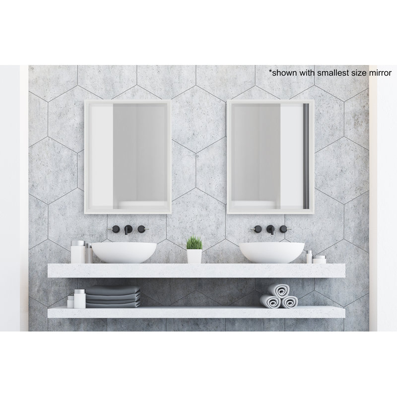 Ovey Mirror, White, 25.5" x 19.5"