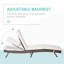 Chaise longue inclinable avec coussins Alvina-325852107
