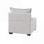 Chaise sans accoudoirs modulaire en polyester doux beige, sièges d'appoint modernes et personnalisables pour le salon