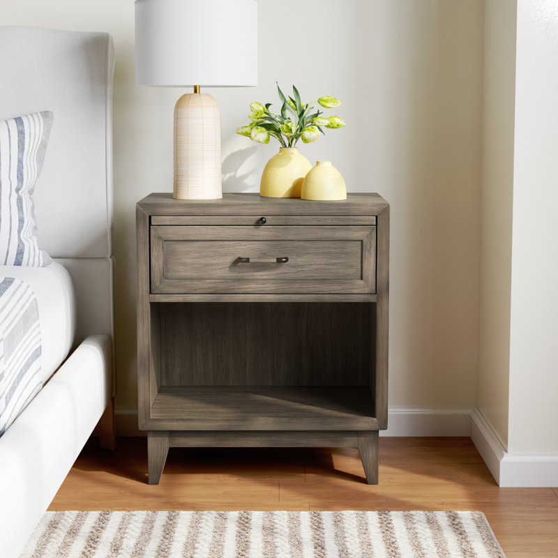 Karson 1 - Drawer Nightstand, Gray Wash