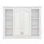 Armoire de rangement murale pour salle de bain, avec 1 tablette réglable
