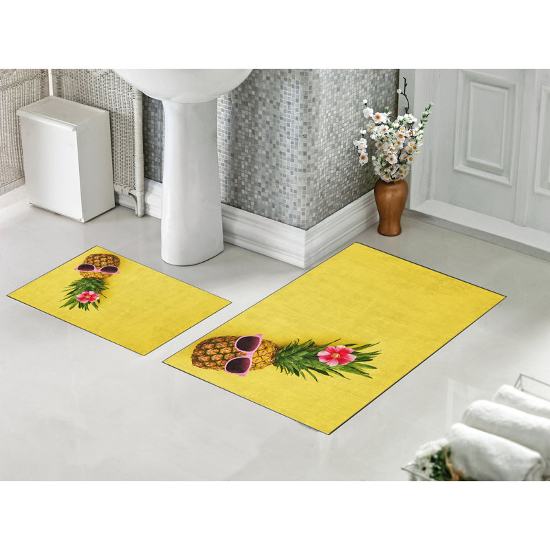 Ensemble de tapis de bain 2 pièces Dirl