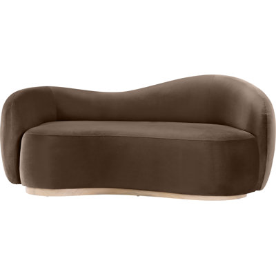 Aldana 72.5" Velvet Upholstered Loveseat