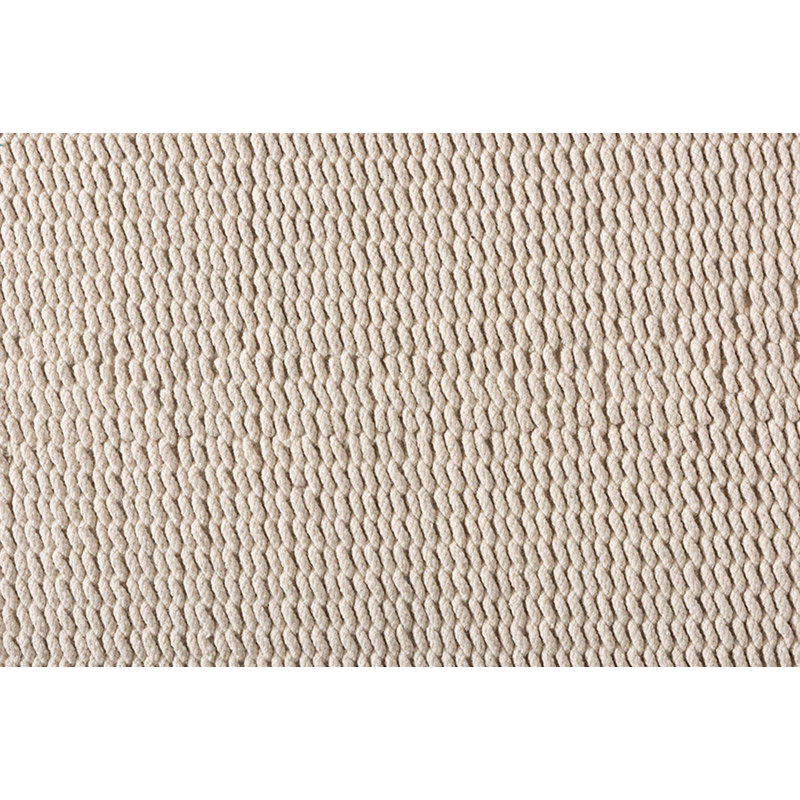 Tapis crème en laine crocheté à la main Culbreath
