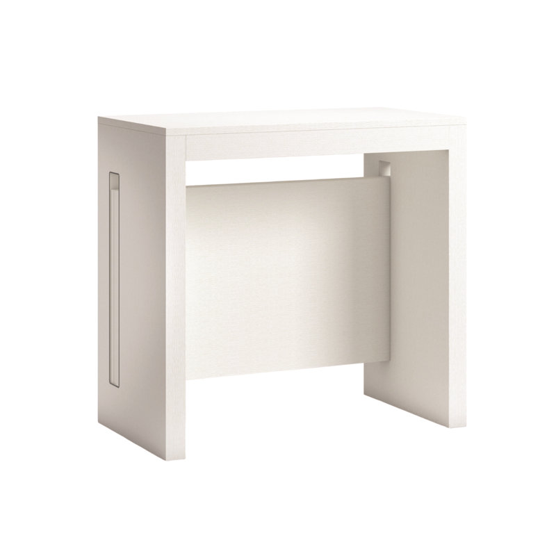 Table de salle à manger extensible, Blanc