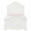 Classic White Finish Panel Bed
