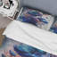 Vibrant Blue Flower Bouquet II - Ensemble de housse de couette Bouquet floral - Polyester microfibre-1579153703