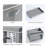 Storage Bins With Lids - Fabric Closet Storage Bins With Window, Collapsible Baskets For Shelves 4 Pack, Home Decorative Boxes For Clothes, Closet, Office, Grey