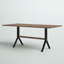 Scarlett Rectangular Metal Outdoor Dining Table , 70.75'' in. W 34'' in. D