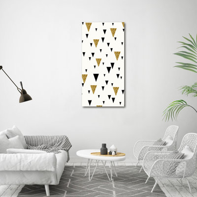 Triangles Background - Wrapped Canvas Print