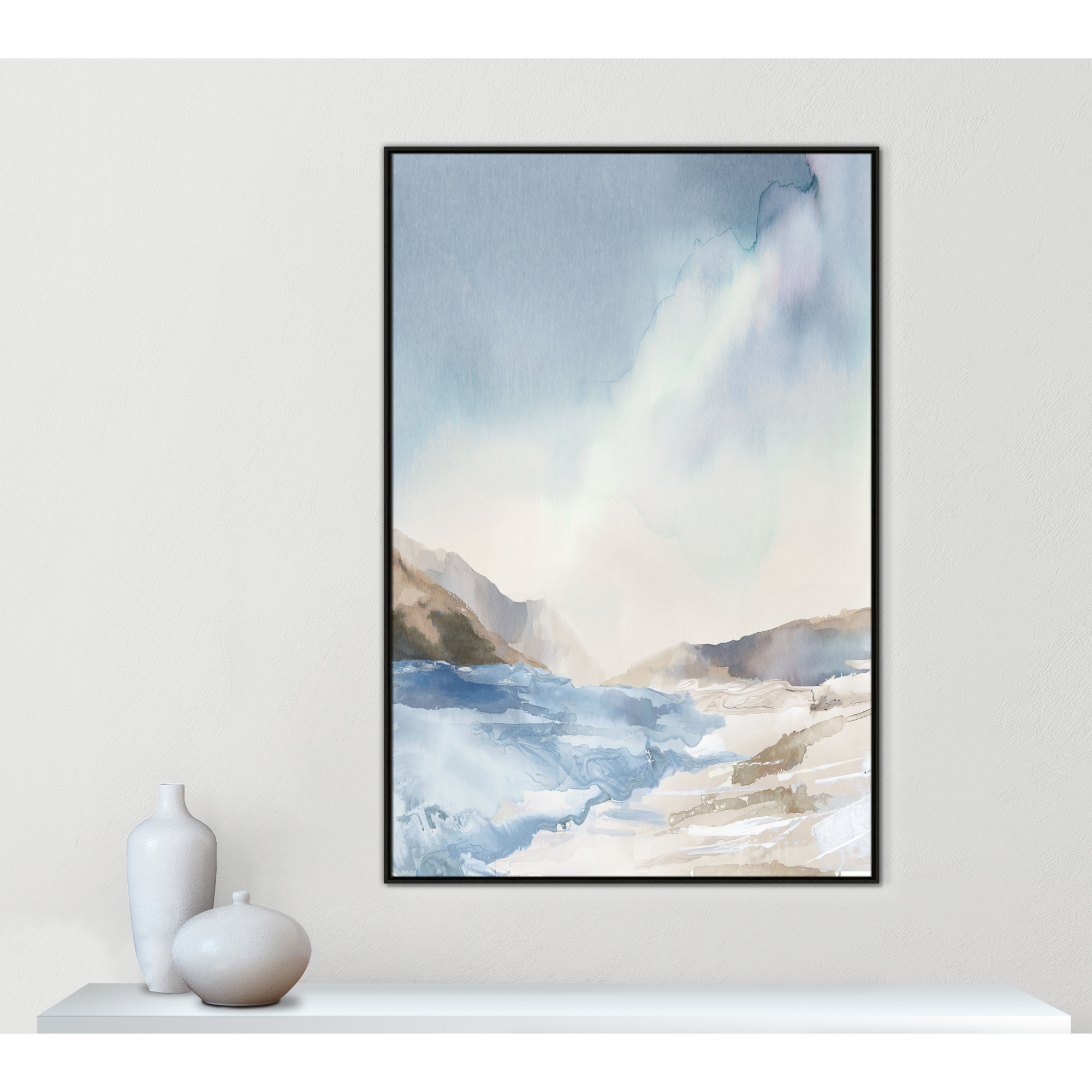 Mystic Shores Print by Mystic Shores, Espresso, 61.5" H x 41.5" W