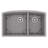 Karran Quartz 32'' X 19-1/2'' Double Bowl 60/40 Undermount Kitchen Sink Kit-50597890