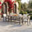 HDPE Outdoor Dining Table With 2" Umbrella Hole (Chairs not included)-1923711556