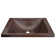 Antique Copper Metal Rectangular Drop-in Bathroom Sink