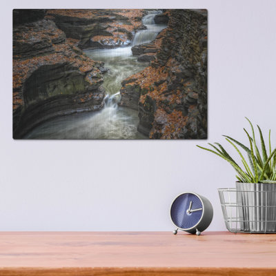 Mur en métal Millwood Pines «Autumn In Spiral Gorge» par Rick Berk