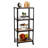 Mind Reader Bar Cart, Rolling Cart, Microwave Stand, Utility Cart, 17.85"L x 12"W x 39"H