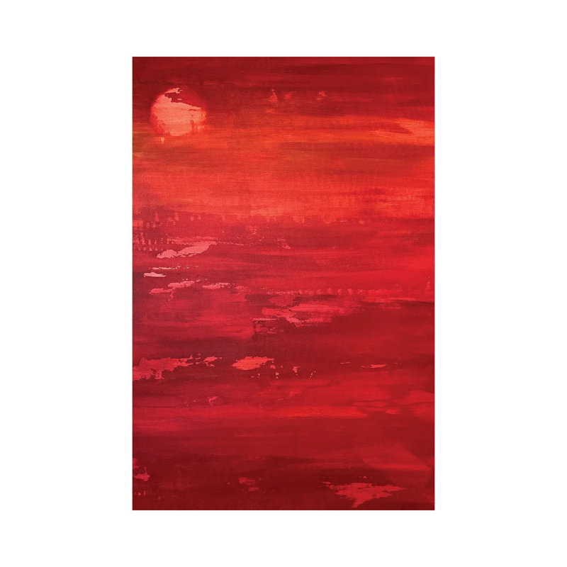 Red Moon Rising par - Toile tendue, H 18 po x l 12 po x P 1,5 po