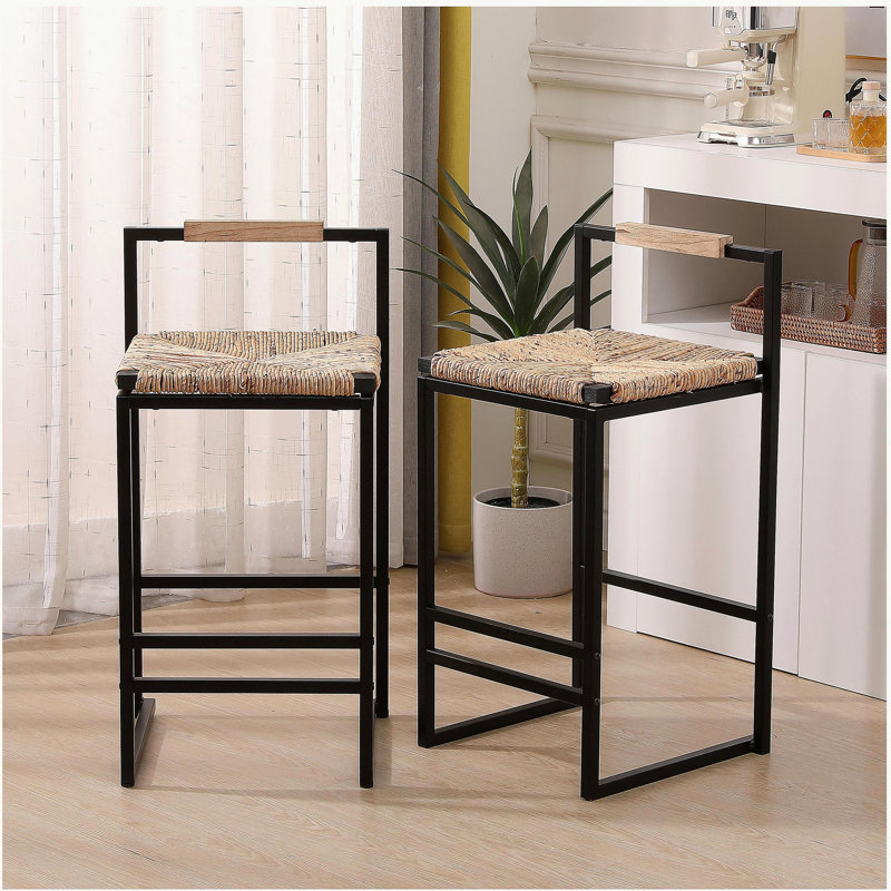 Ensemble de 2 chaises de bar Lotus Leaf