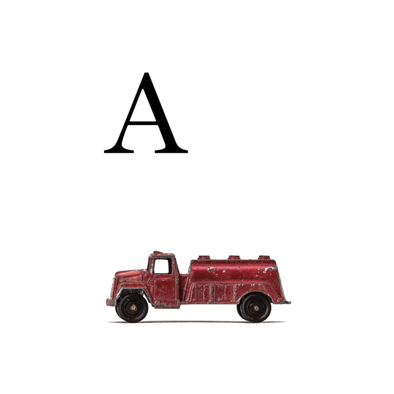A Water Truck White Letter by Timothy O' Toole - Print on Canvas, Wrapped Canvas, 101.6 cm H x 66.04 cm W x 1.91 cm D